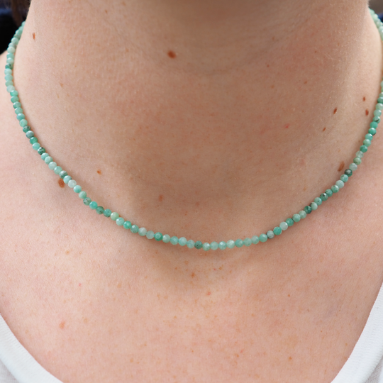 Emerald Orbit Bead Necklace