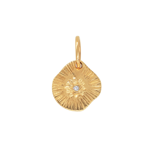 Diamond Fearless Sun Charm