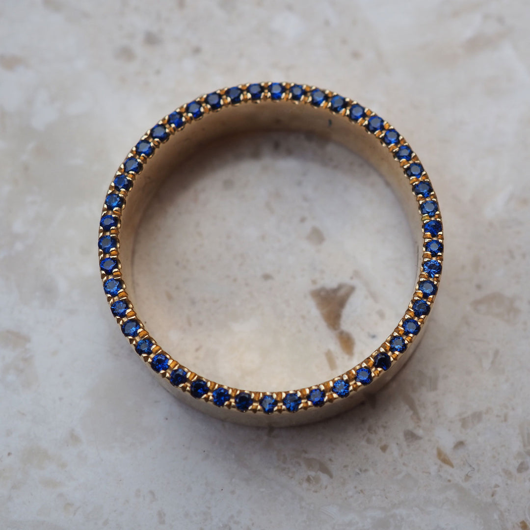 Sapphire Orbit Ring