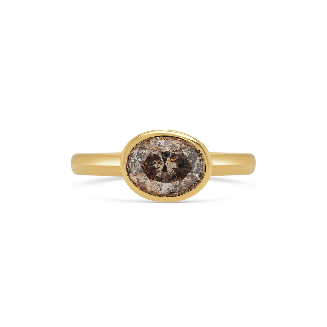 Oval Asteroid Ring OOAK