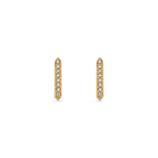 Diamond Pinnate Stud