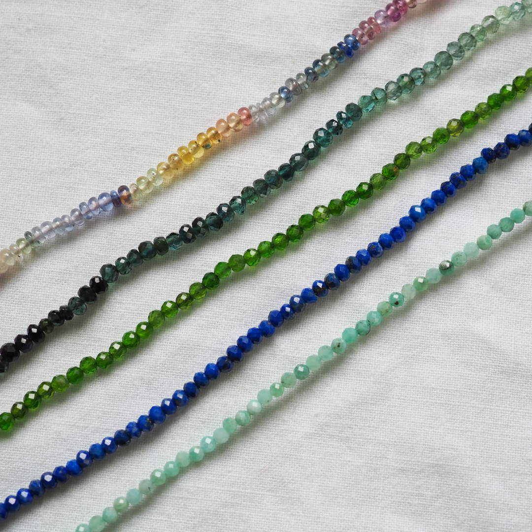 Emerald Orbit Bead Necklace