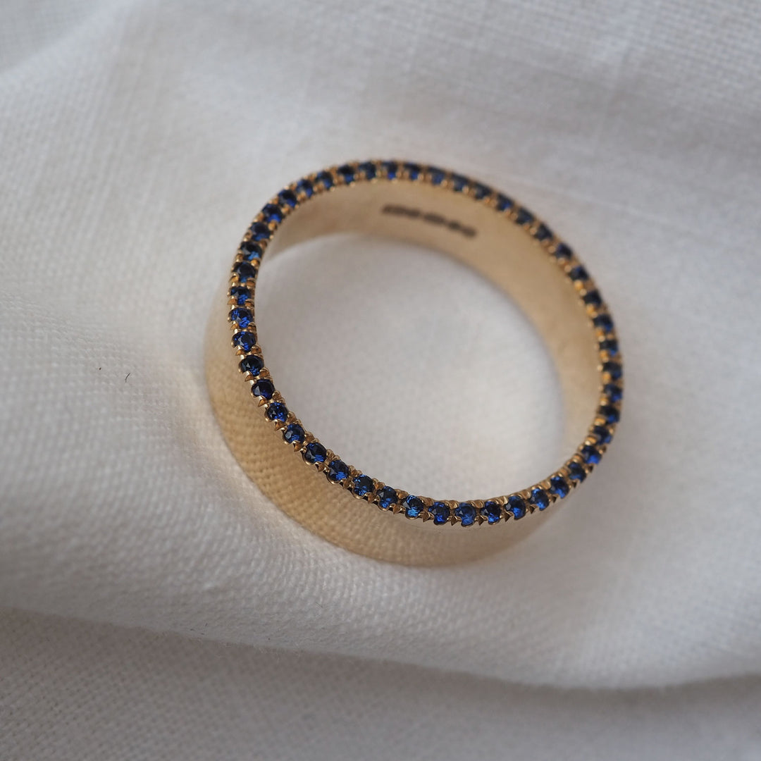 Sapphire Orbit Ring