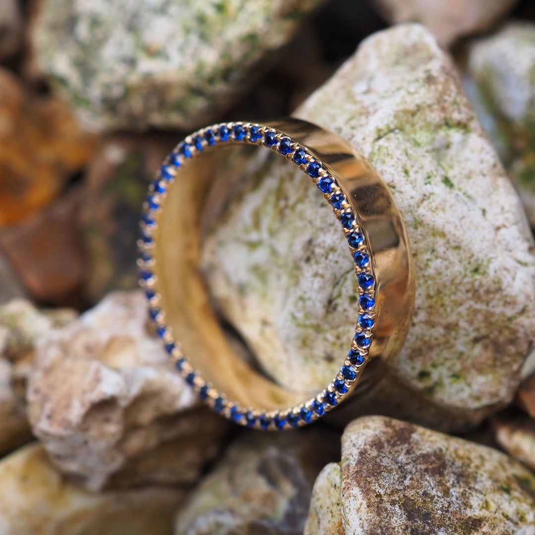 Sapphire Orbit Ring