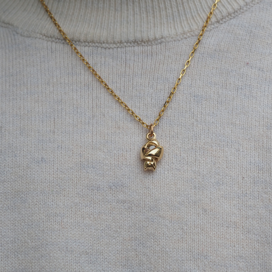 Sleeping Bat Charm - 0.36ct Reclaimed Diamond - 9ct Yellow Gold
