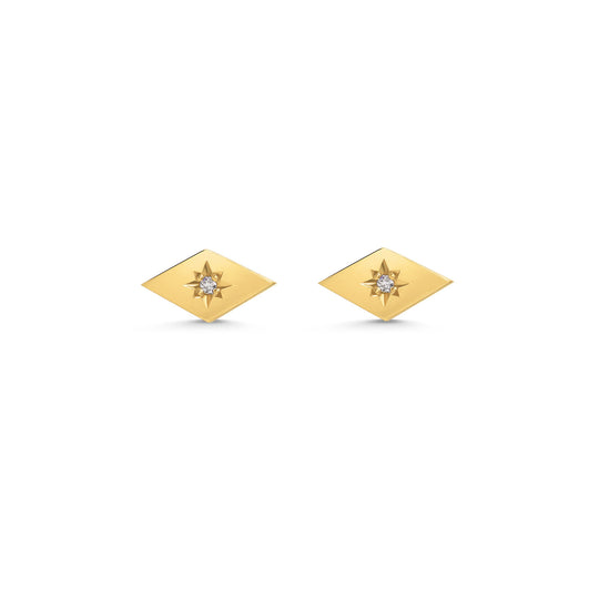 Diamond Star Stud Earrings