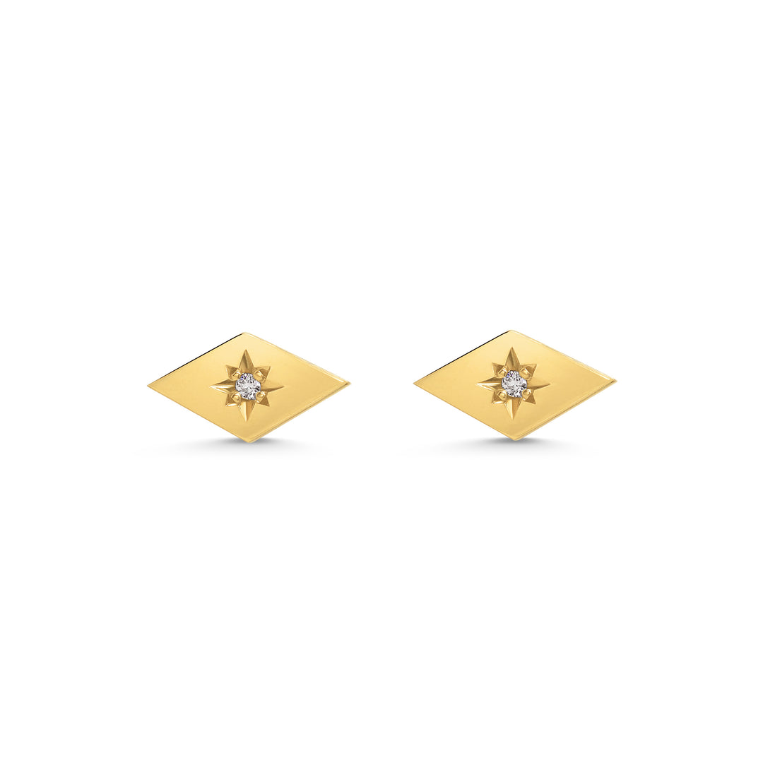 Diamond Star Stud Earrings