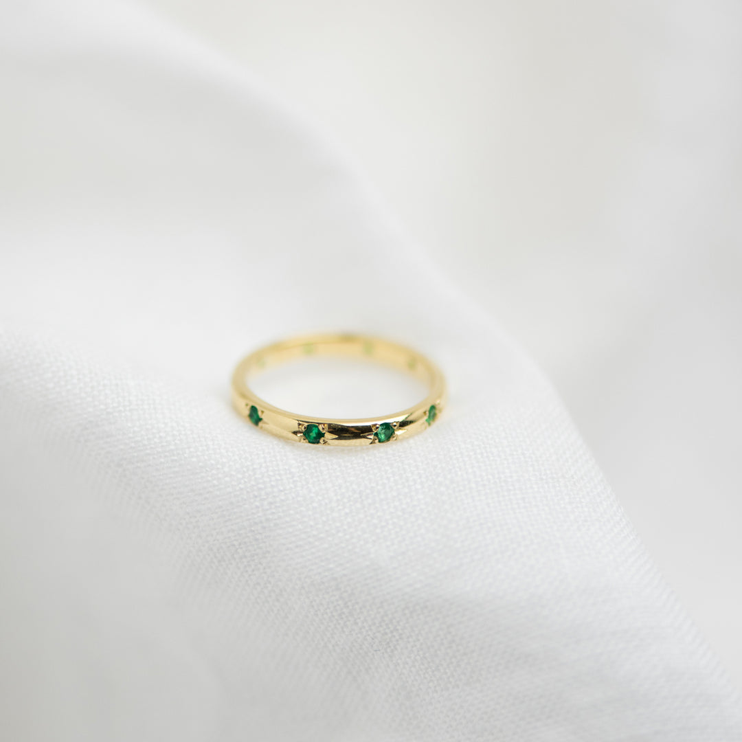 Emerald Stella Eternity Ring