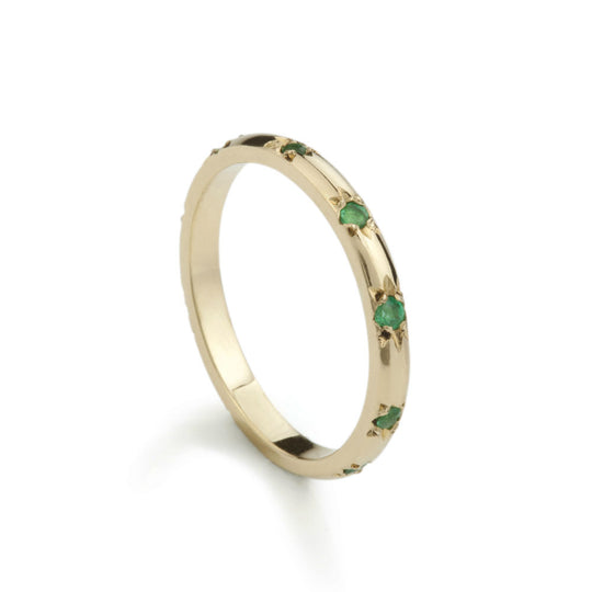 Emerald Stella Eternity Ring
