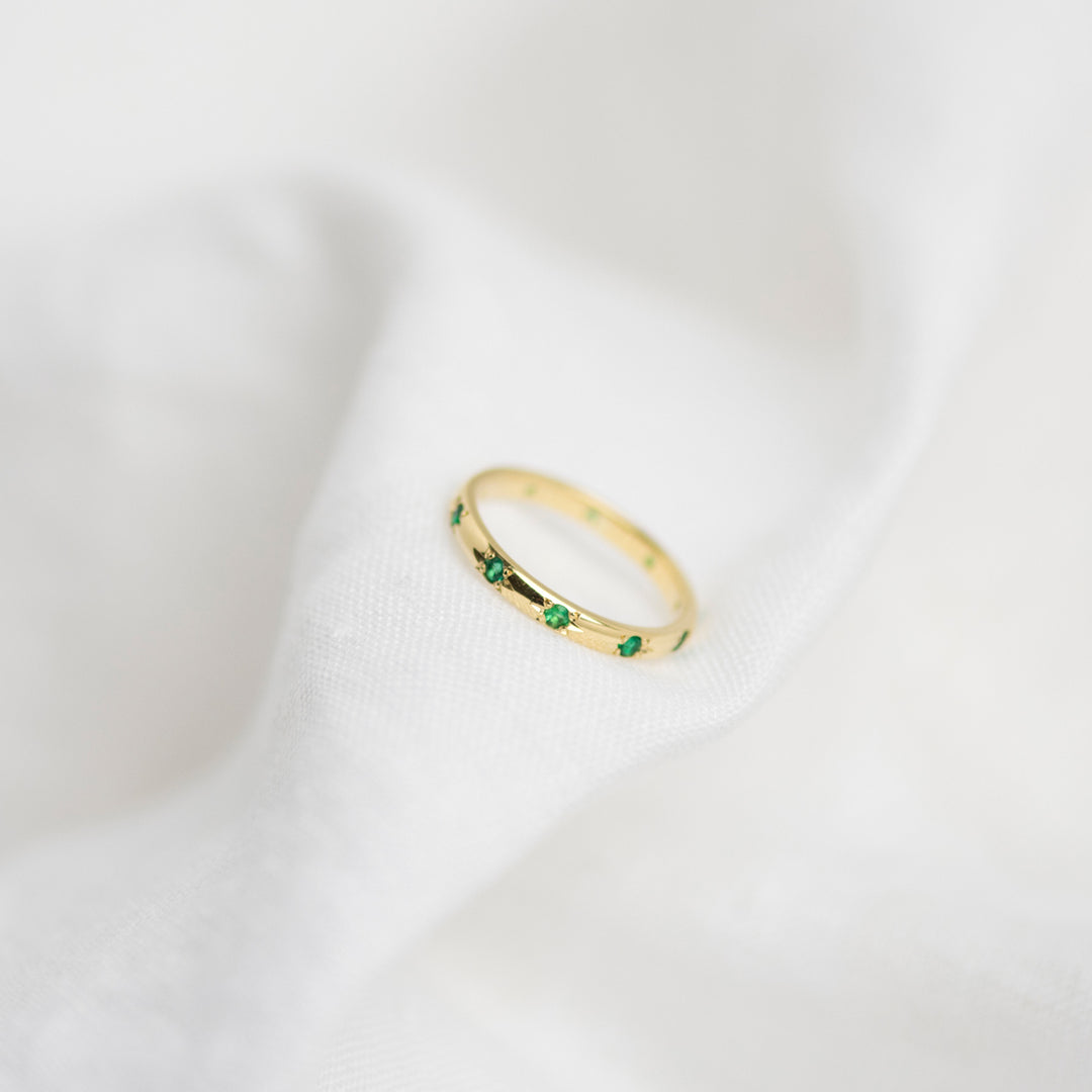 Emerald Stella Eternity Ring